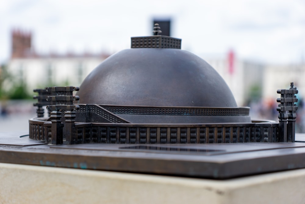 a close up of a model of a building