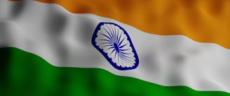 the indian flag is waving in the wind