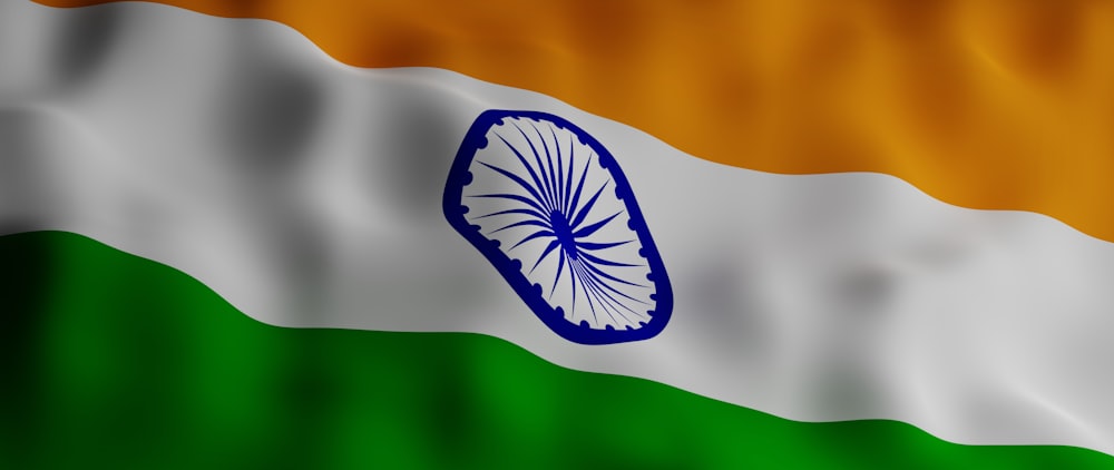 the indian flag is waving in the wind