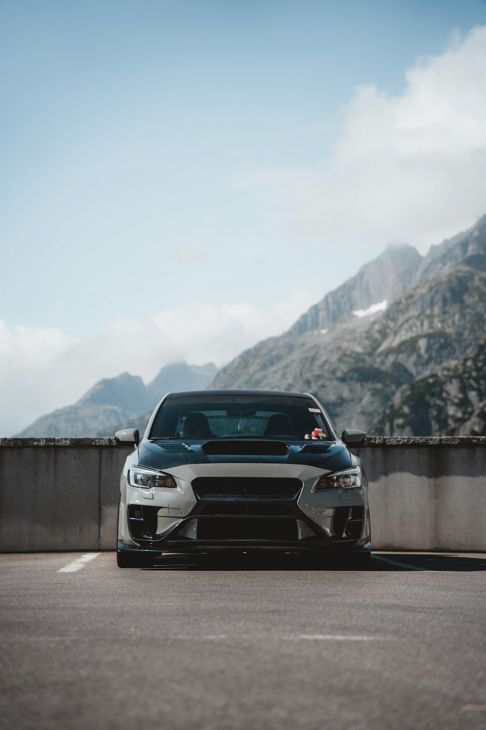 a car parked on the side of the road