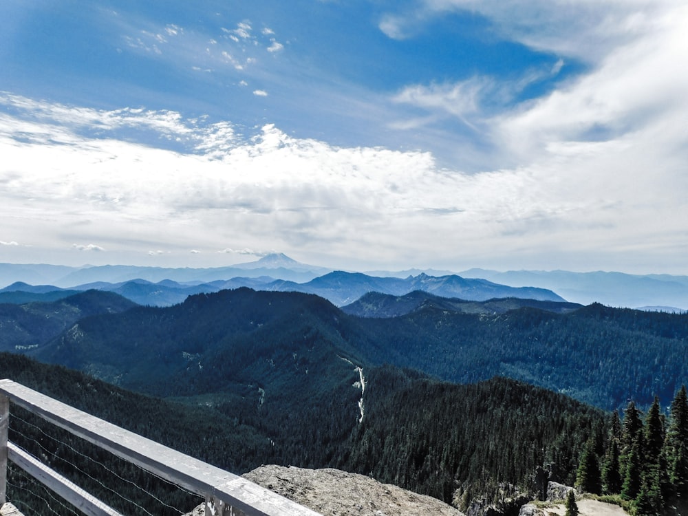 a view of a mountain range from a lookout