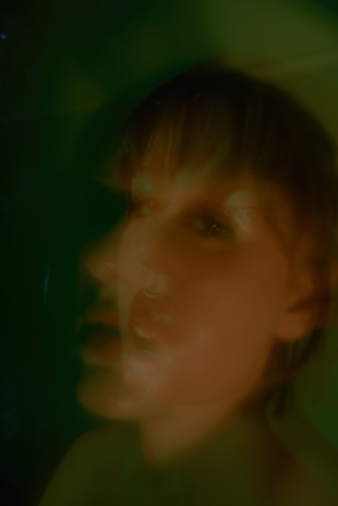 A conceptual portrait blending realism and abstraction.