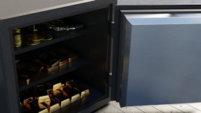 an open refrigerator with a lot of food inside of it