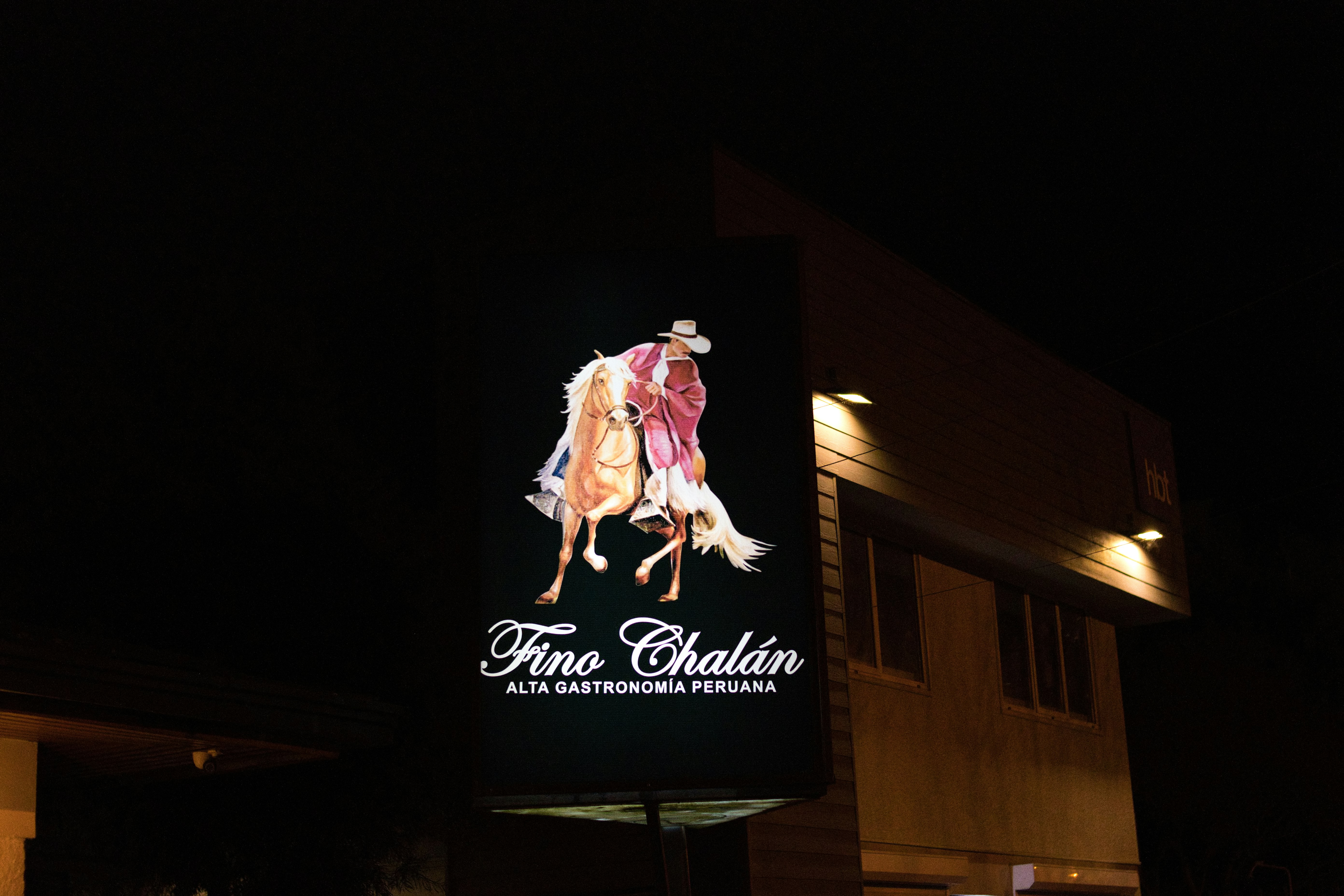 a large sign on the side of a building