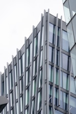 A freshly constructed commercial building showcasing modern design and sturdy structure.