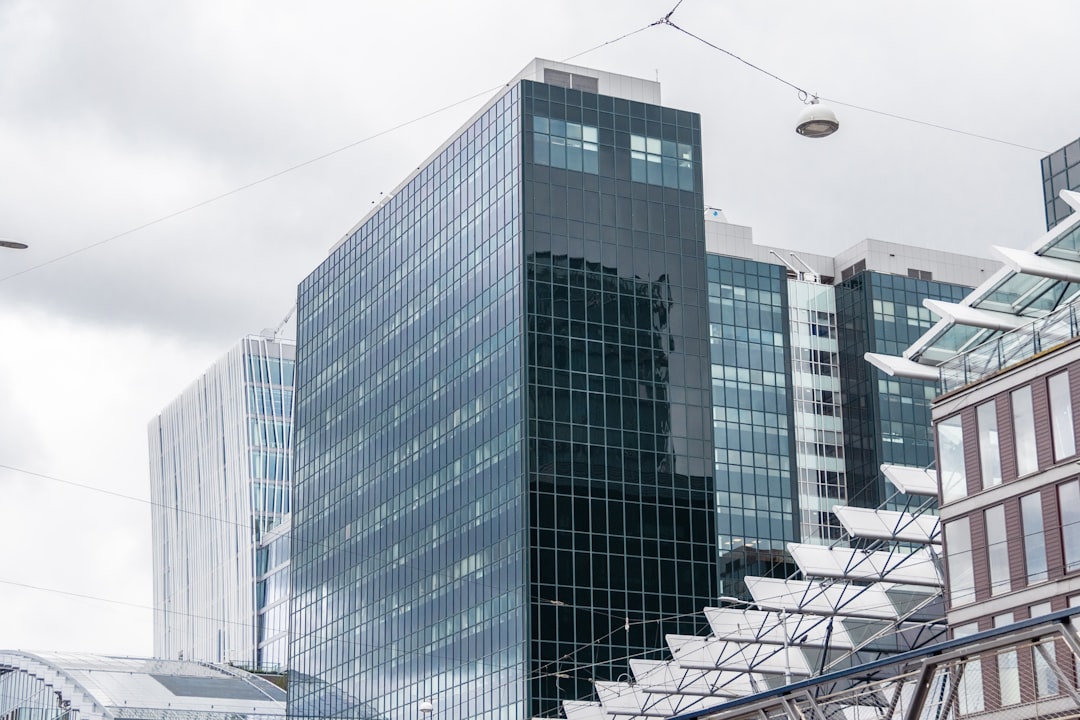 a very tall building with a bunch of windows,