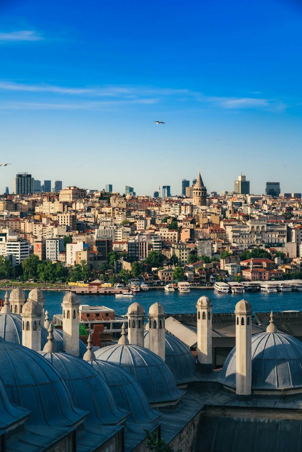 a view of a city and a body of water