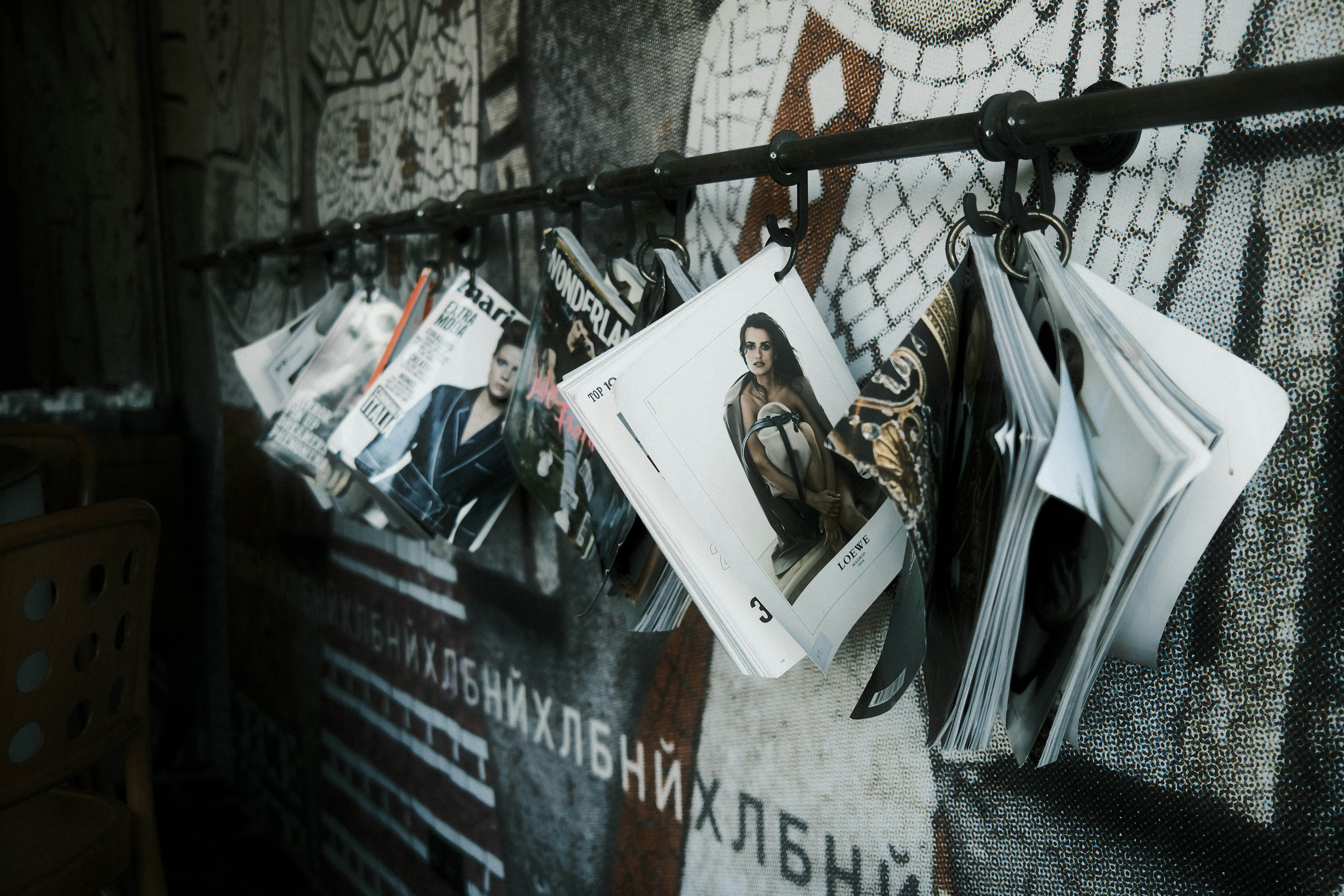 The interior in the Kyiv cafe