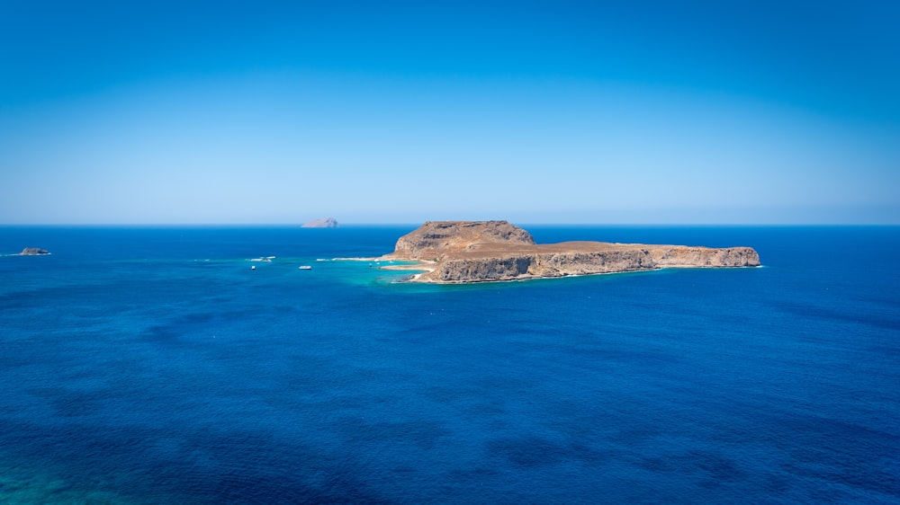 an island in the middle of the ocean