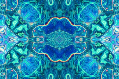 A user saving their unique kaleidoscope design on a sleek digital interface.