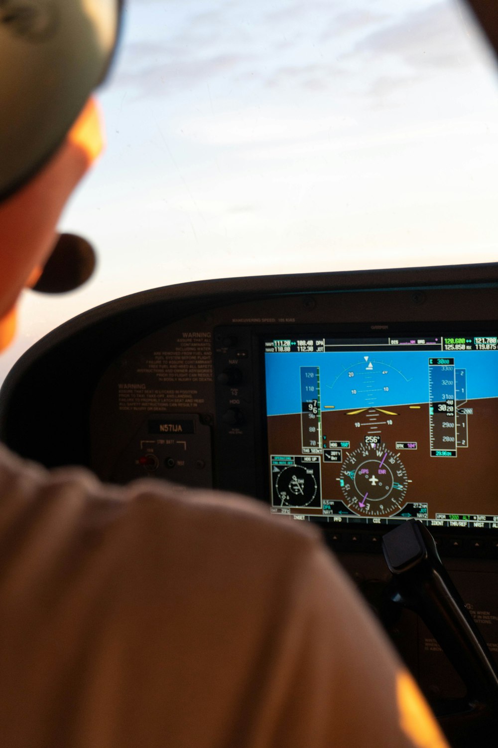 a man is flying a small plane with a camera