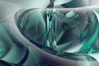 Abstract glassmorphism-inspired artwork with layered transparent elements and soft fades.