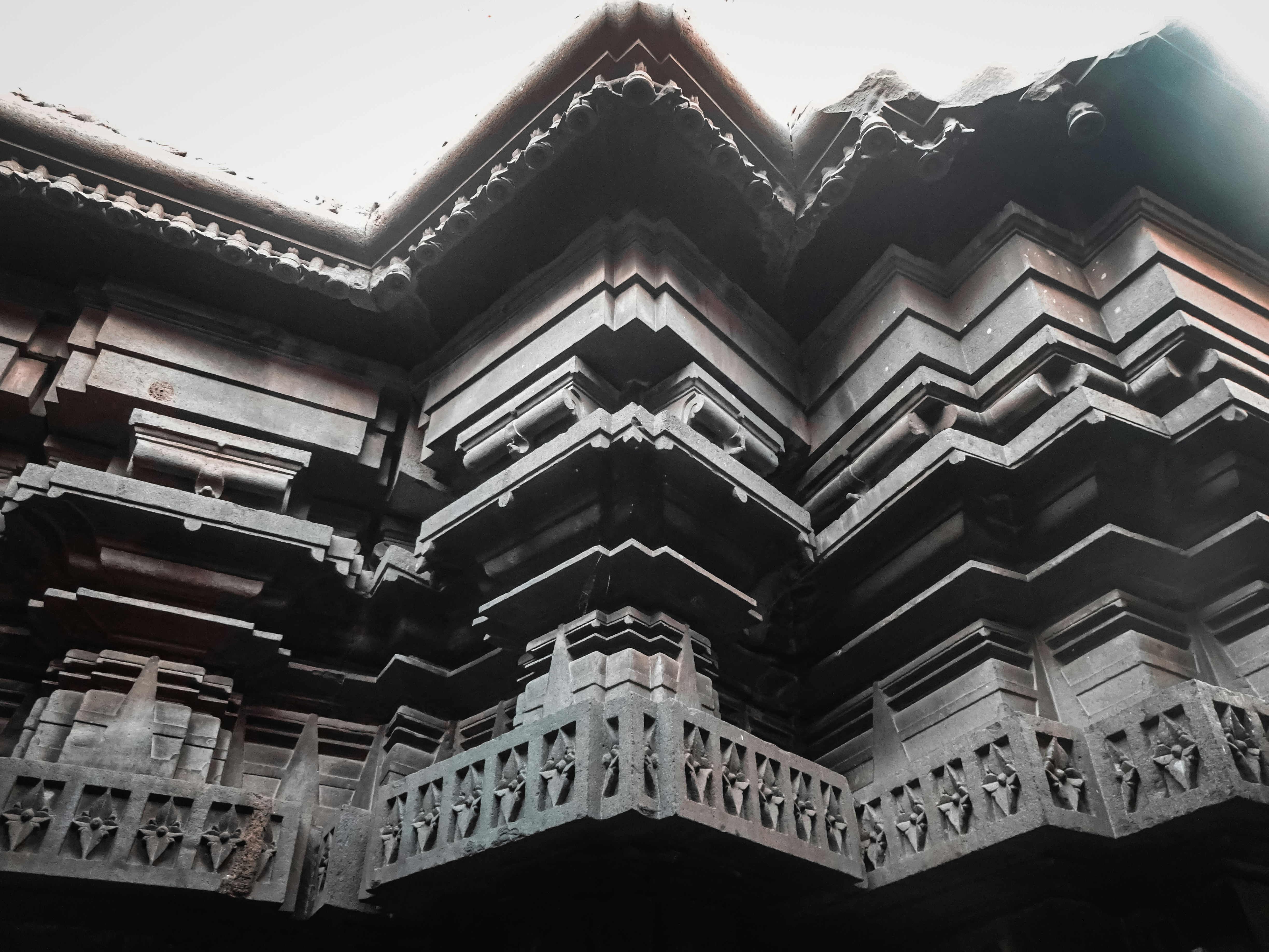 Large building with windows and balconies