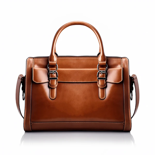 Brown leather bag