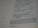 A close-up image of a page from a book, featuring religious or biblical text. The page contains specifically numbered sections and is printed in two columns. The text appears focused on religious prophecy and warnings.
