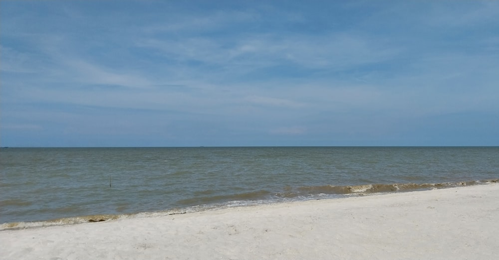 a view of the ocean from the beach