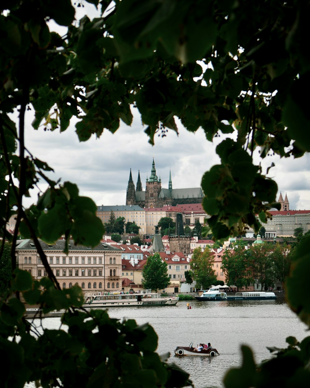 a view of a city from across a river