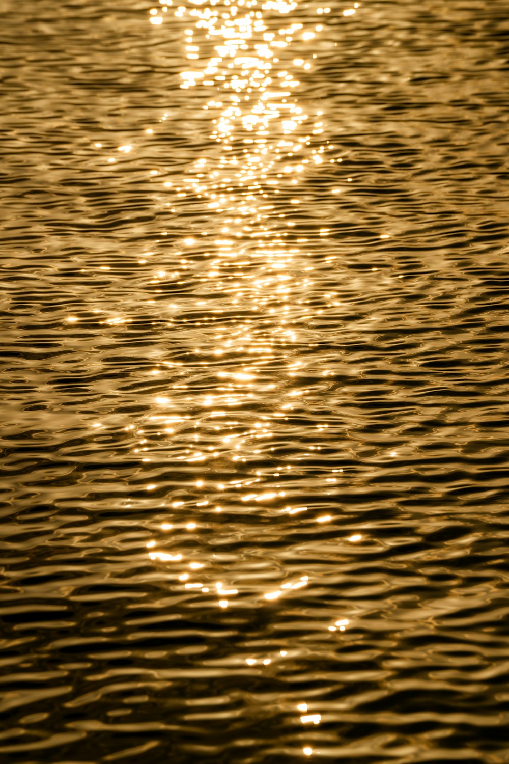 the sun shines on the water as it reflects in the water