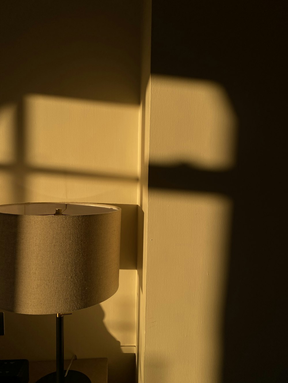 a lamp that is sitting on a table