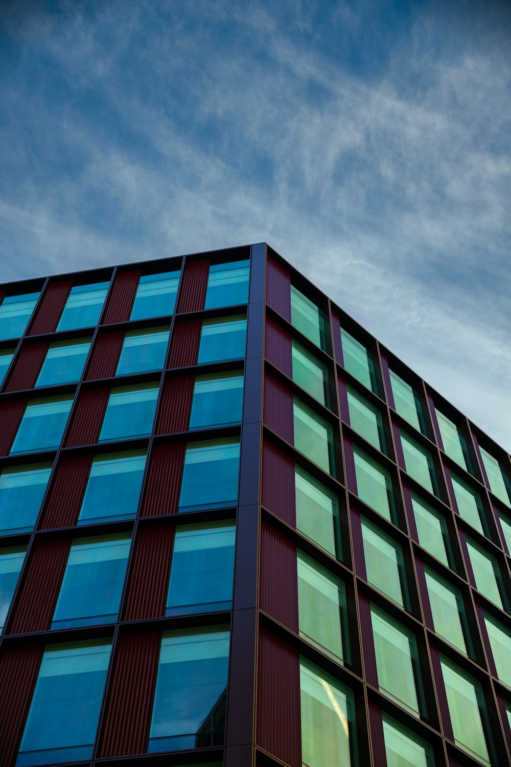 a very tall building with lots of windows