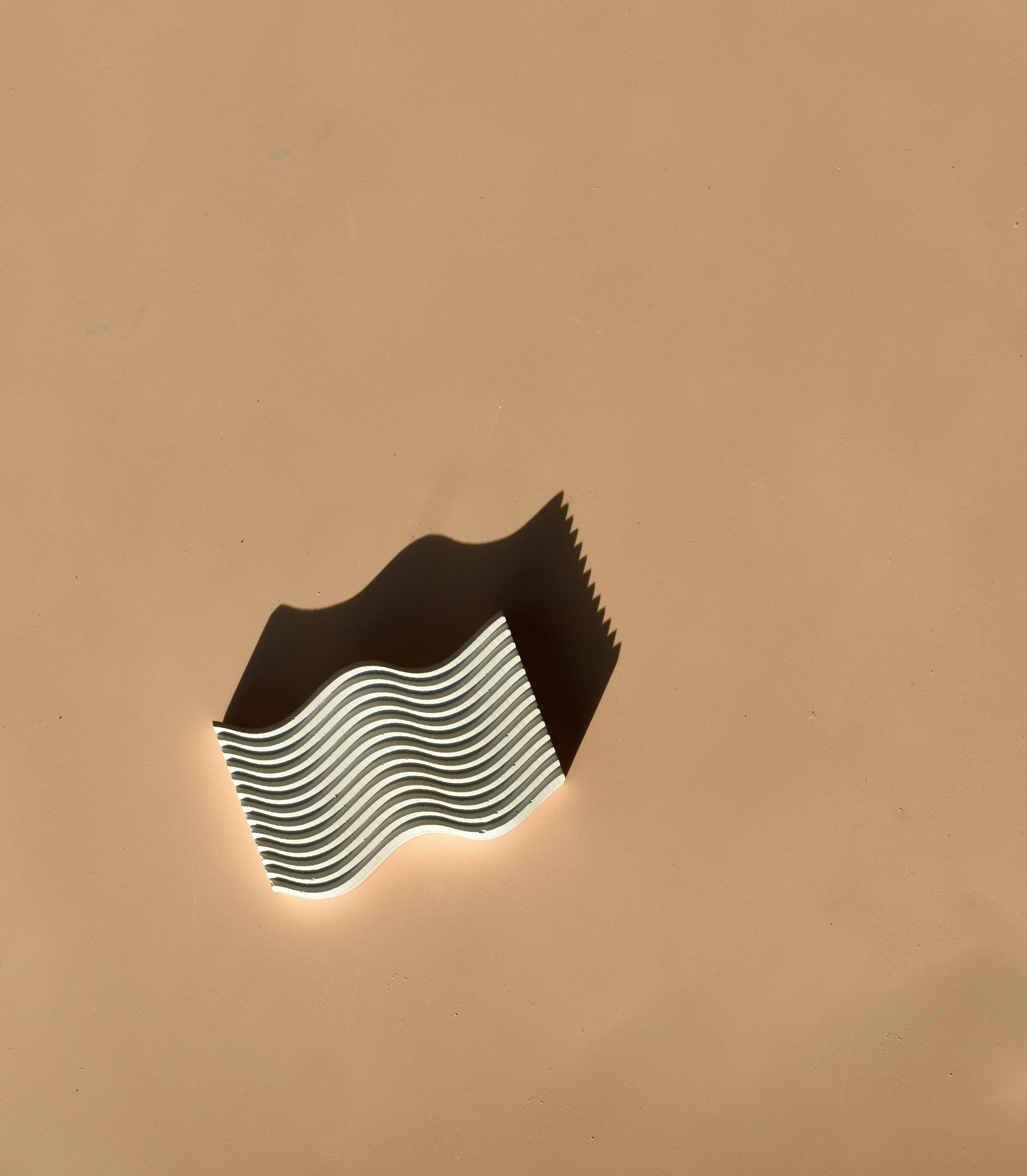 Un objeto blanco y negro flotando sobre un cuerpo de agua