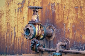 Wide shot of infrastructure with corrosion protection systems installed, showing durability