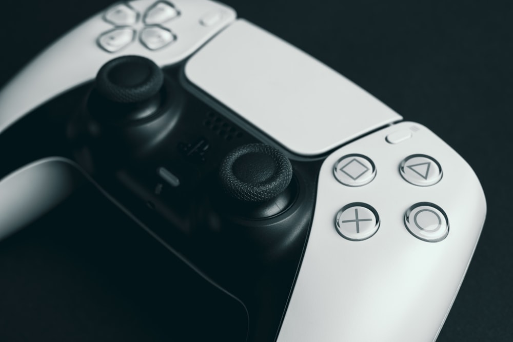 a close up of a video game controller