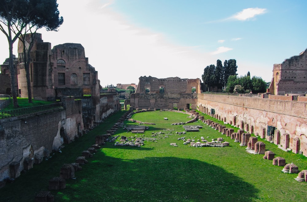 the ruins of the ancient city of pompei