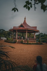 A beautiful gazebo designed for outdoor relaxation.