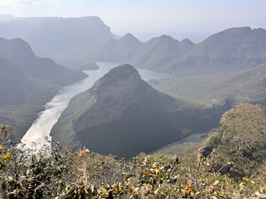 A breathtaking view of Chongqing’s lush mountains and winding rivers.