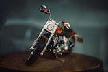 Close-up of a custom automotive miniature showcasing intricate paint and detailing