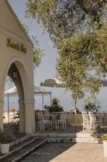 An outdoor space ready for guests to enjoy a relaxing environment.