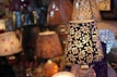 A collection of various table lamps displayed together.