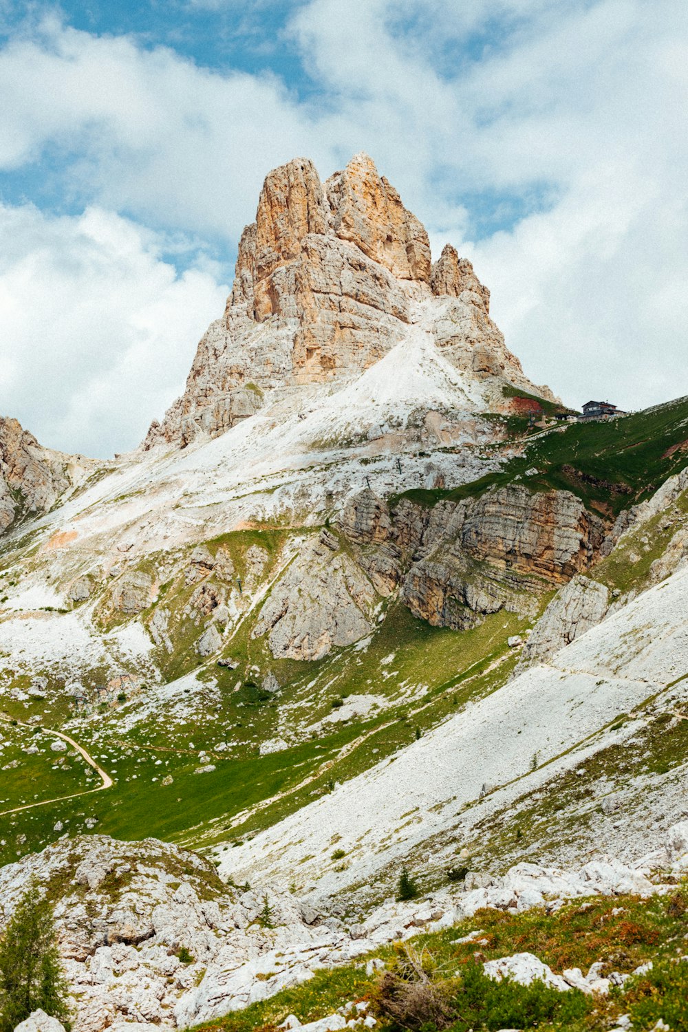 a group of mountains with a sky background