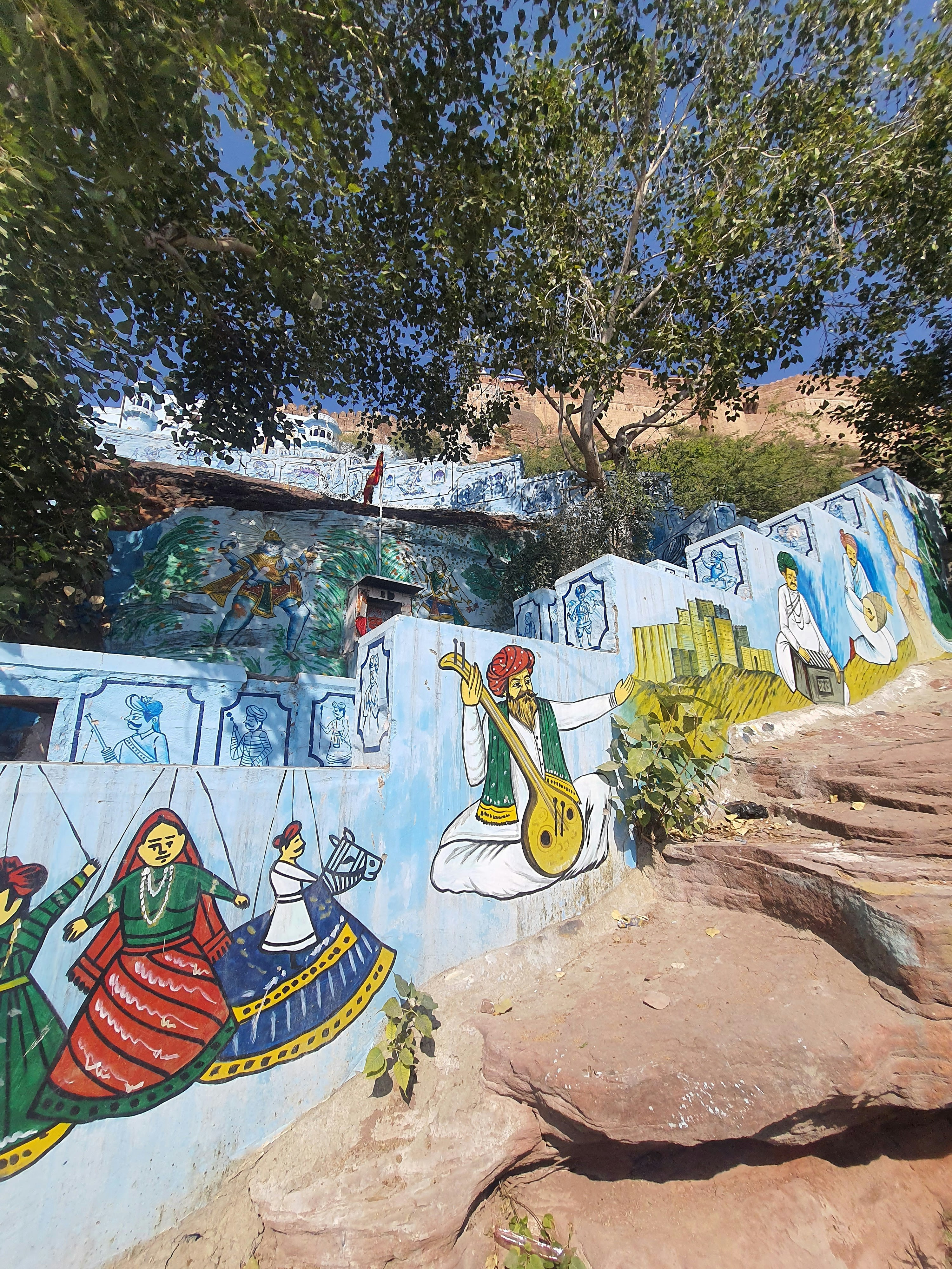 Abstract representation of diverse travel destinations in India