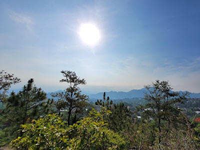 A scenic view of a popular travel destination with clear skies and vibrant landscape.