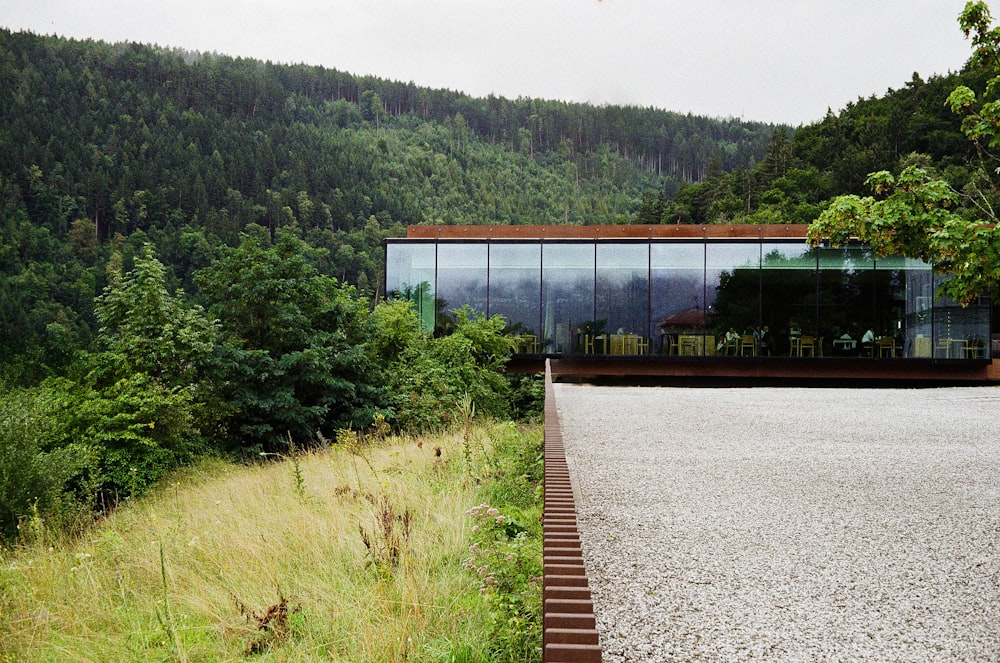 a house in the middle of a forest