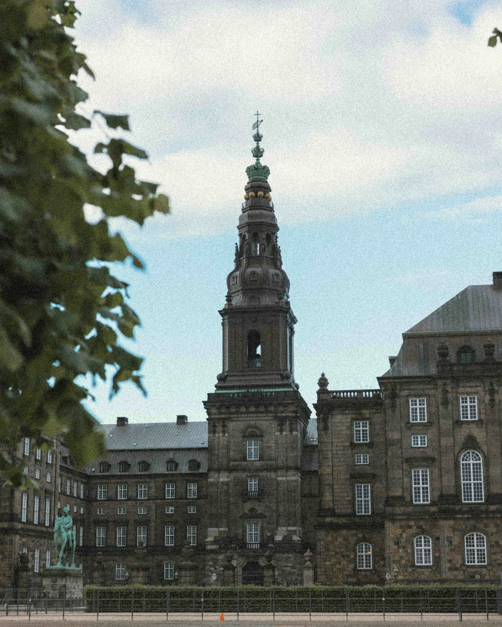 a large building with a clock tower on top of it