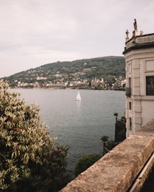 a sailboat on a large body of water