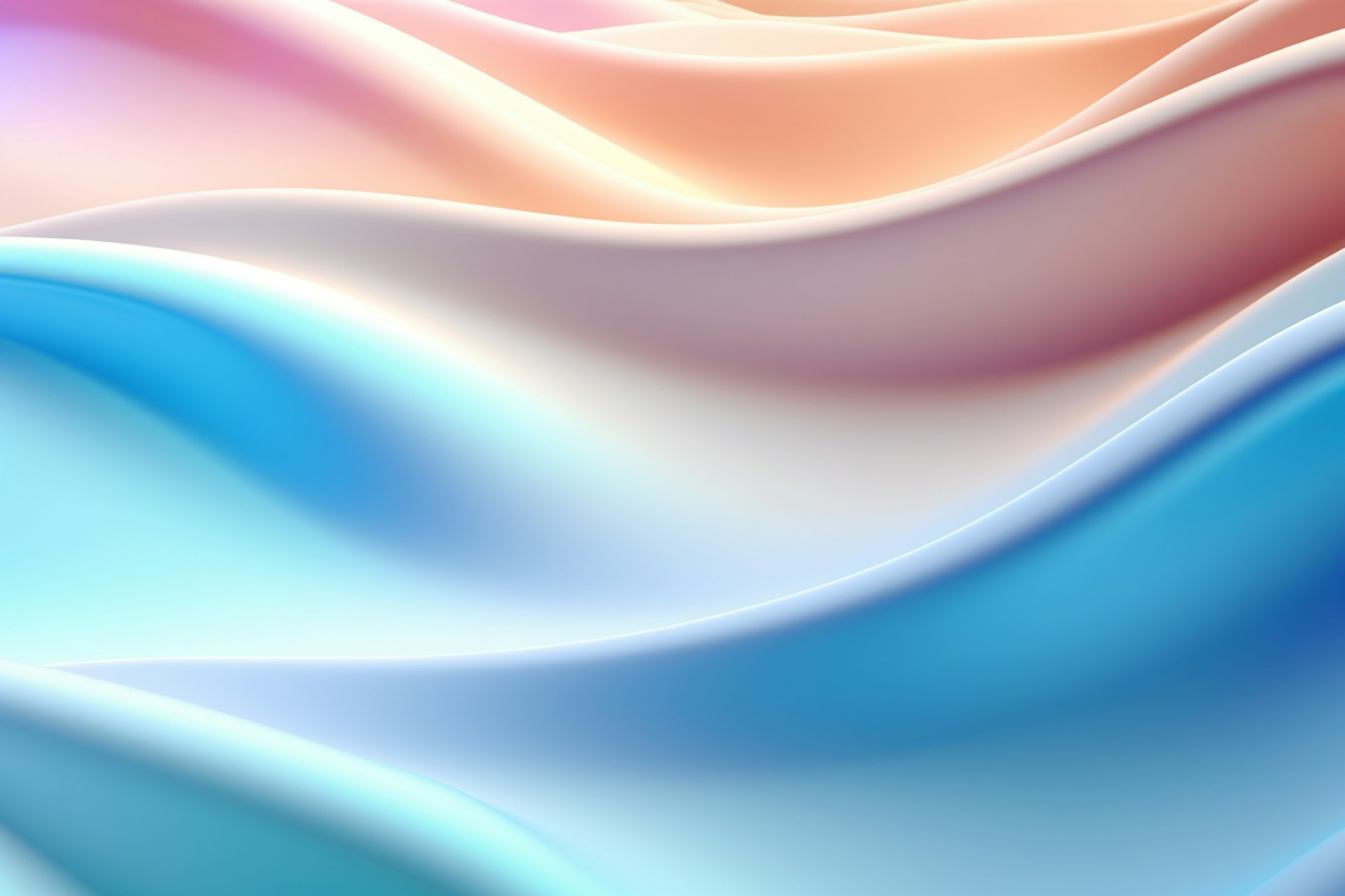 Abstract waves of soft pastel hues rolling across the screen, shifting seamlessly to keep the viewer intrigued and relaxed.