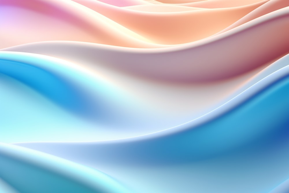 ein verschwommenes Bild einer blauen und rosa Welle
