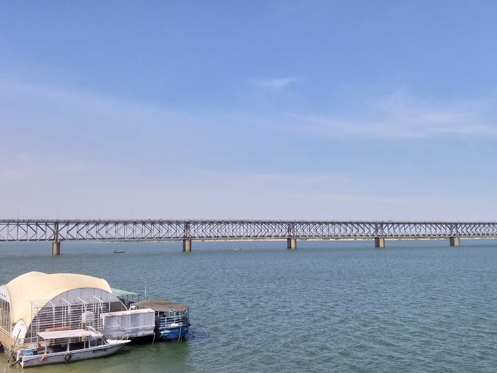 a large bridge over a large body of water