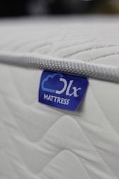 a mattress that has a label on it