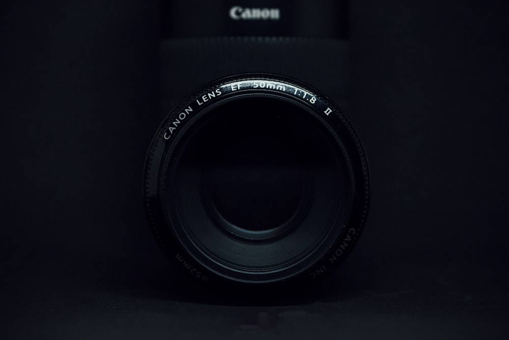 a camera lens sitting on top of a table