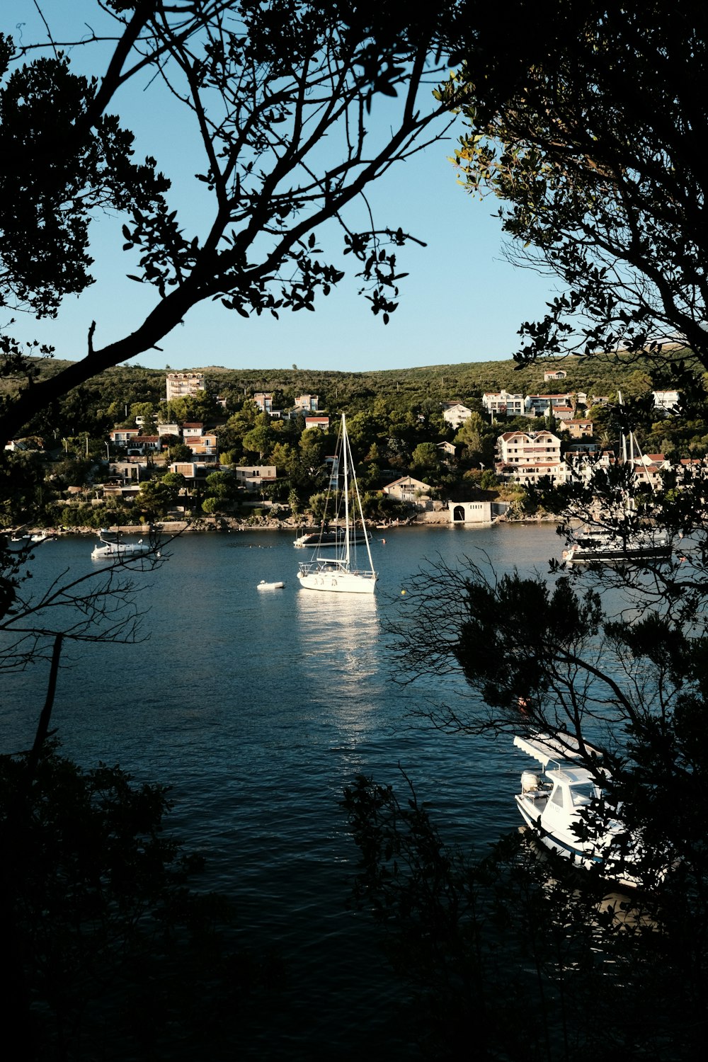 une vue d’un plan d’eau avec des bateaux dedans