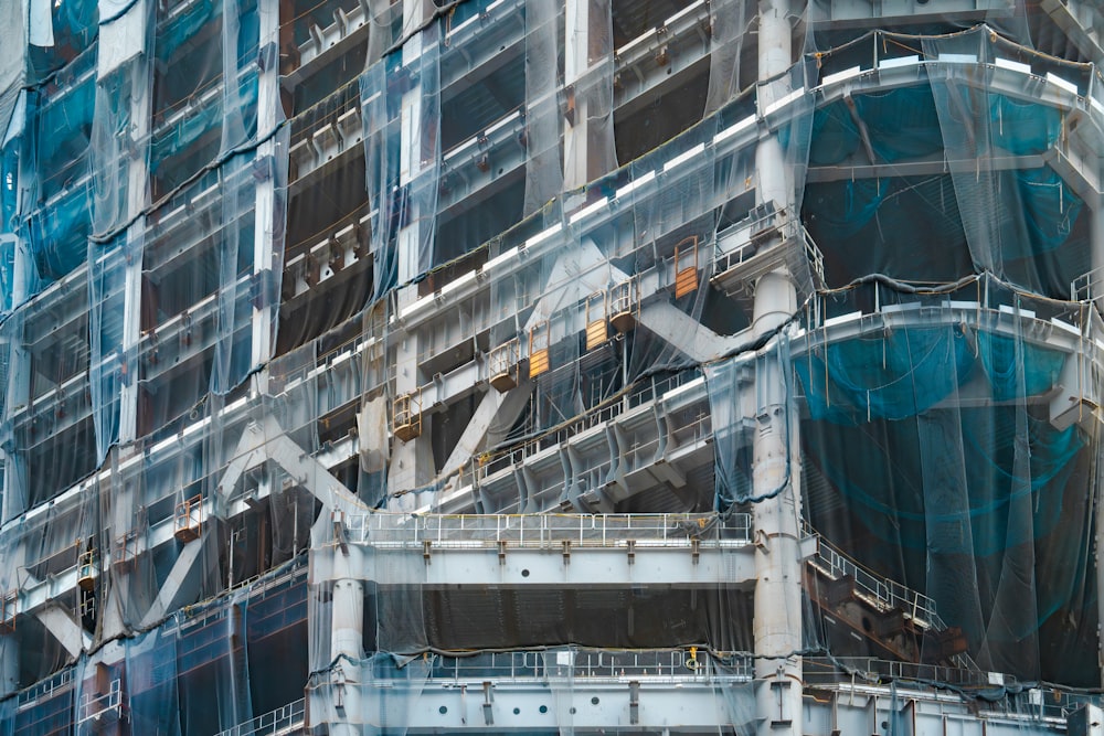 a very tall building with lots of windows