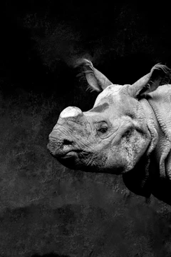 Close-up of a limited-edition print featuring endangered species.