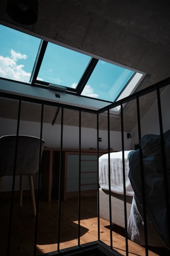 Olive Loft with exposed timber beams