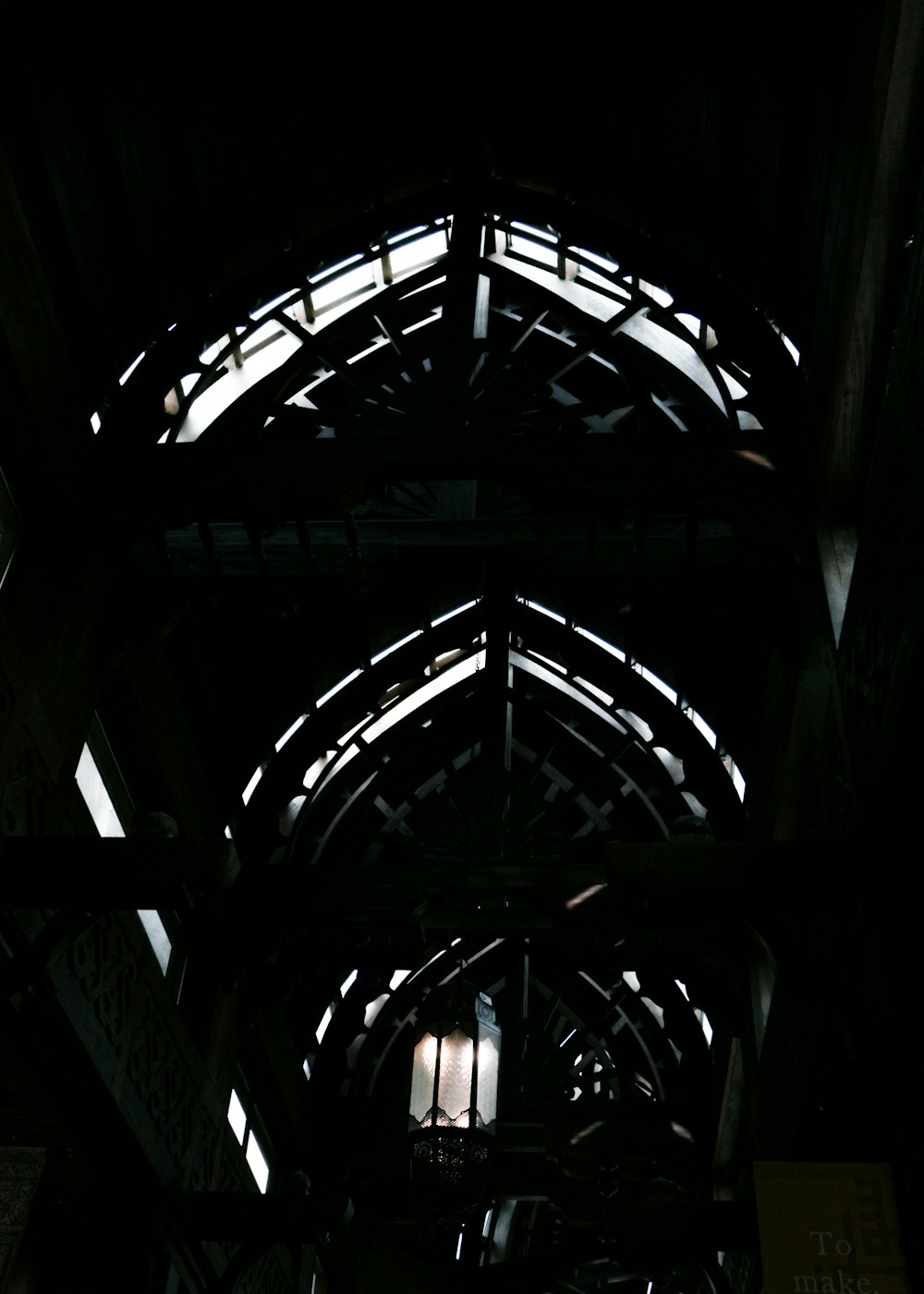 a clock is shown in the middle of a building