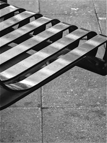 Urban bench and railing made from durable perforated metal by Construlam